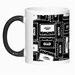 Tape Cassette 80s Retro GenX Pattern black and White Morph Mugs