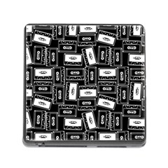 Tape Cassette 80s Retro Genx Pattern Black And White Memory Card Reader (square 5 Slot) by genx