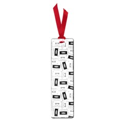 Tape Cassette 80s Retro Genx Pattern Black And White Small Book Marks by genx