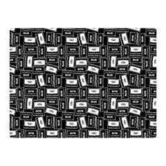 Tape Cassette 80s Retro Genx Pattern Black And White Double Sided Flano Blanket (mini)  by genx