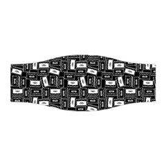 Tape Cassette 80s Retro Genx Pattern Black And White Stretchable Headband by genx