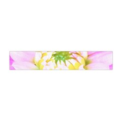 Pretty Pink, White And Yellow Cactus Dahlia Macro Flano Scarf (mini) by myrubiogarden