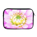 Pretty Pink, White And Yellow Cactus Dahlia Macro Apple MacBook Pro 17  Zipper Case Front