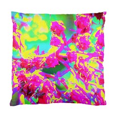 Psychedelic Succulent Sedum Turquoise And Yellow Standard Cushion Case (one Side) by myrubiogarden