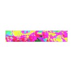 Psychedelic Succulent Sedum Turquoise And Yellow Flano Scarf (Mini) Front