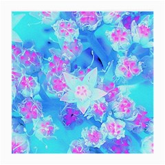 Blue And Hot Pink Succulent Underwater Sedum Medium Glasses Cloth (2-side) by myrubiogarden