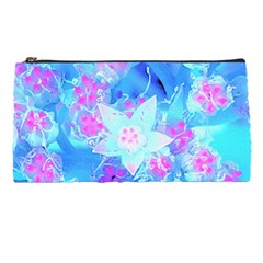 Blue And Hot Pink Succulent Underwater Sedum Pencil Cases by myrubiogarden