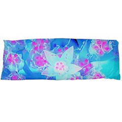 Blue And Hot Pink Succulent Underwater Sedum Body Pillow Case (dakimakura) by myrubiogarden