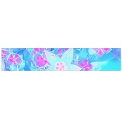 Blue And Hot Pink Succulent Underwater Sedum Large Flano Scarf 