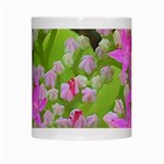 Hot Pink Succulent Sedum With Fleshy Green Leaves White Mugs Center