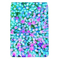 Blue And Hot Pink Succulent Sedum Flowers Detail Removable Flap Cover (s) by myrubiogarden