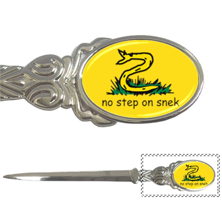 No Step On Snek Gadsden Flag Meme Parody Letter Opener