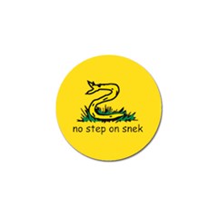 No Step On Snek Gadsden Flag Meme Parody Golf Ball Marker by snek