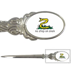 No Step On Snek Gadsden Flag Meme Parody on white background Letter Opener