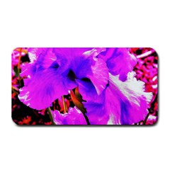 Abstract Ultra Violet Purple Iris On Red And Pink Medium Bar Mats