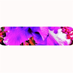 Abstract Ultra Violet Purple Iris On Red And Pink Large Bar Mats by myrubiogarden