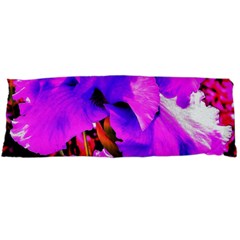 Abstract Ultra Violet Purple Iris On Red And Pink Body Pillow Case (Dakimakura)