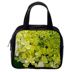 Elegant Chartreuse Green Limelight Hydrangea Macro Classic Handbag (one Side) by myrubiogarden