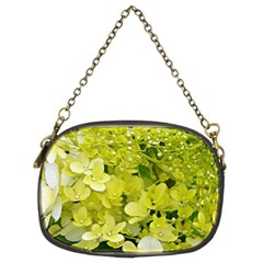 Elegant Chartreuse Green Limelight Hydrangea Macro Chain Purse (two Sides) by myrubiogarden