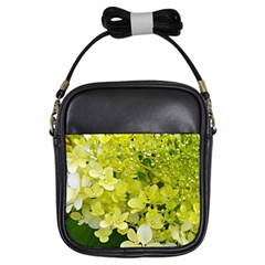 Elegant Chartreuse Green Limelight Hydrangea Macro Girls Sling Bag