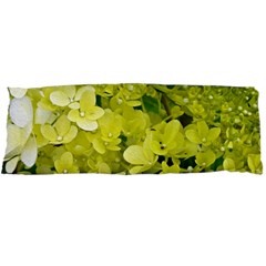 Elegant Chartreuse Green Limelight Hydrangea Macro Body Pillow Case Dakimakura (two Sides) by myrubiogarden