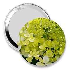 Elegant Chartreuse Green Limelight Hydrangea Macro 3  Handbag Mirrors by myrubiogarden