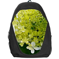 Elegant Chartreuse Green Limelight Hydrangea Macro Backpack Bag by myrubiogarden