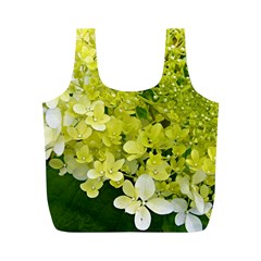 Elegant Chartreuse Green Limelight Hydrangea Macro Full Print Recycle Bag (m) by myrubiogarden