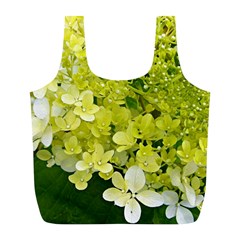 Elegant Chartreuse Green Limelight Hydrangea Macro Full Print Recycle Bag (l) by myrubiogarden