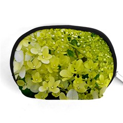 Elegant Chartreuse Green Limelight Hydrangea Macro Accessory Pouch (medium) by myrubiogarden