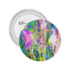 Abstract Oriental Lilies In My Rubio Garden 2 25  Buttons by myrubiogarden