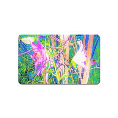 Abstract Oriental Lilies In My Rubio Garden Magnet (name Card) by myrubiogarden