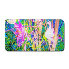 Abstract Oriental Lilies In My Rubio Garden Medium Bar Mats by myrubiogarden