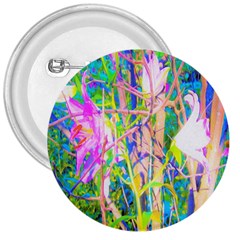 Abstract Oriental Lilies In My Rubio Garden 3  Buttons by myrubiogarden