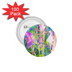 Abstract Oriental Lilies In My Rubio Garden 1 75  Buttons (100 Pack)  by myrubiogarden