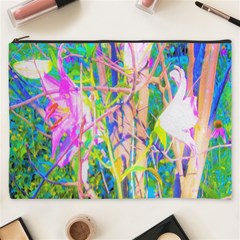 Abstract Oriental Lilies In My Rubio Garden Cosmetic Bag (xxxl) by myrubiogarden