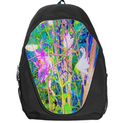 Abstract Oriental Lilies In My Rubio Garden Backpack Bag by myrubiogarden