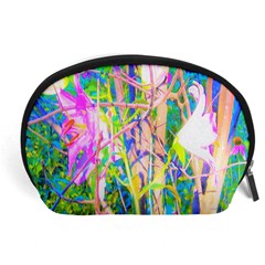 Abstract Oriental Lilies In My Rubio Garden Accessory Pouch (large) by myrubiogarden