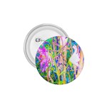 Abstract Oriental Lilies In My Rubio Garden 1.75  Buttons Front