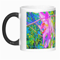 Abstract Oriental Lilies In My Rubio Garden Morph Mugs by myrubiogarden