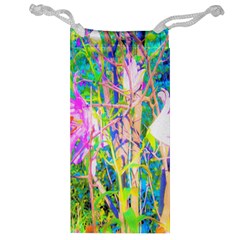 Abstract Oriental Lilies In My Rubio Garden Jewelry Bag by myrubiogarden