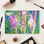 Abstract Oriental Lilies In My Rubio Garden Cosmetic Bag (Large) Front