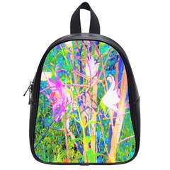 Abstract Oriental Lilies In My Rubio Garden School Bag (small) by myrubiogarden