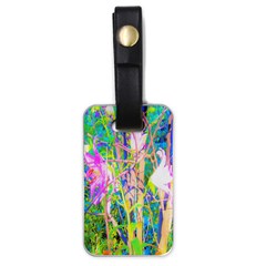 Abstract Oriental Lilies In My Rubio Garden Luggage Tags (one Side)  by myrubiogarden