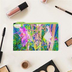 Abstract Oriental Lilies In My Rubio Garden Cosmetic Bag (xs) by myrubiogarden