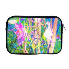 Abstract Oriental Lilies In My Rubio Garden Apple Macbook Pro 17  Zipper Case by myrubiogarden