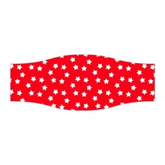 Christmas Pattern White Stars Red Stretchable Headband