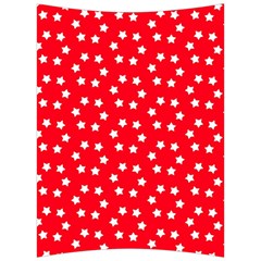 Christmas Pattern White Stars Red Back Support Cushion by Mariart