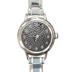 Water Bubble Photo Round Italian Charm Watch by Mariart