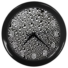 Water Bubble Photo Wall Clock (black) by Mariart